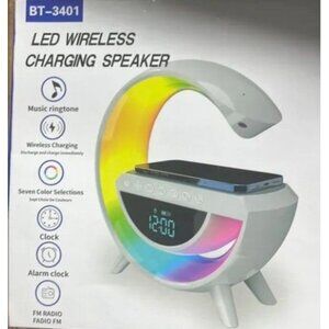 LED Wireless Charging Speaker Station